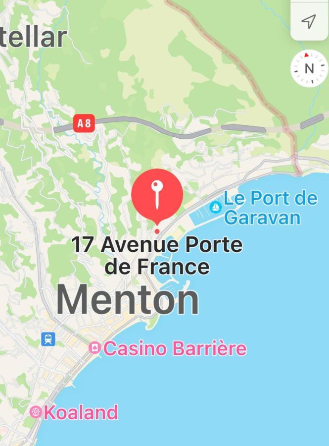 Studio 2 Pers , 40M2 En Bord De Mer Avec Vue Mer Menton Ngoại thất bức ảnh